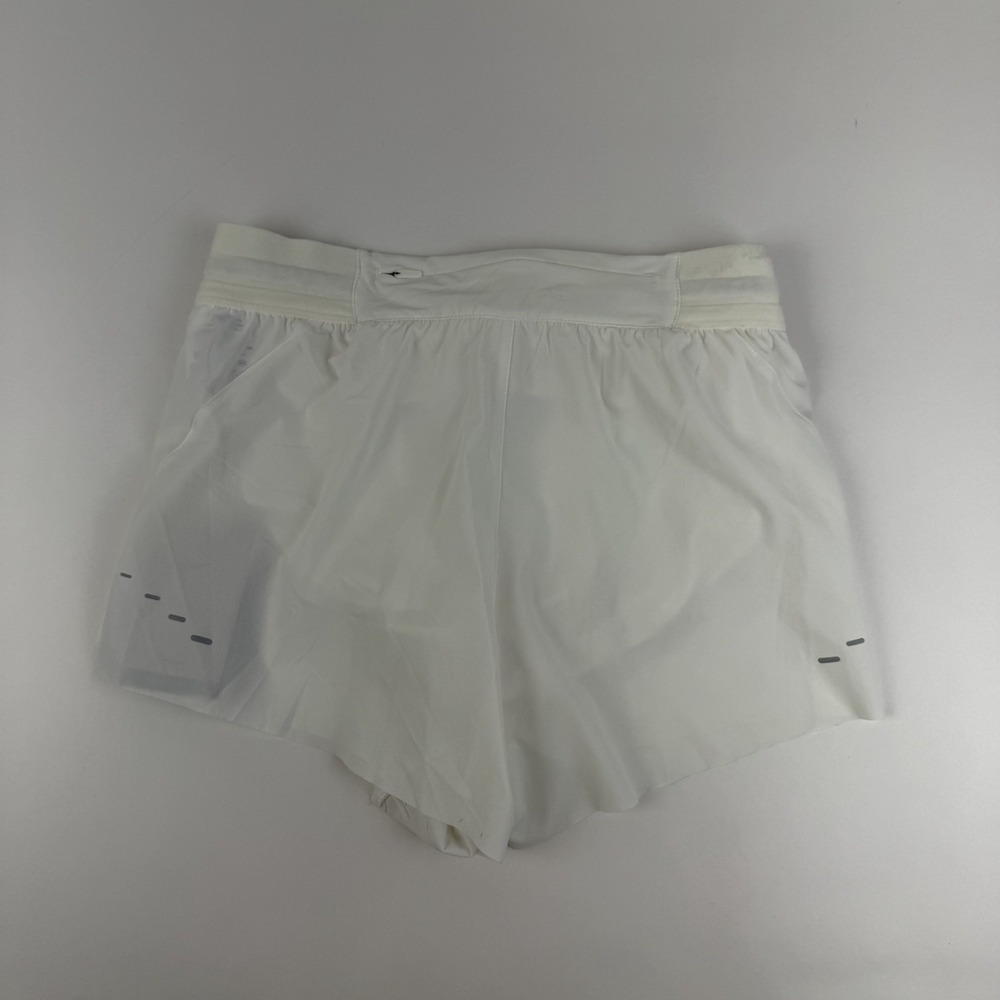 New Womens Nike Dri-FIT Mid-Rise 2.5" Brief-Lined White Running Shorts Size XS - Picture 3 of 3